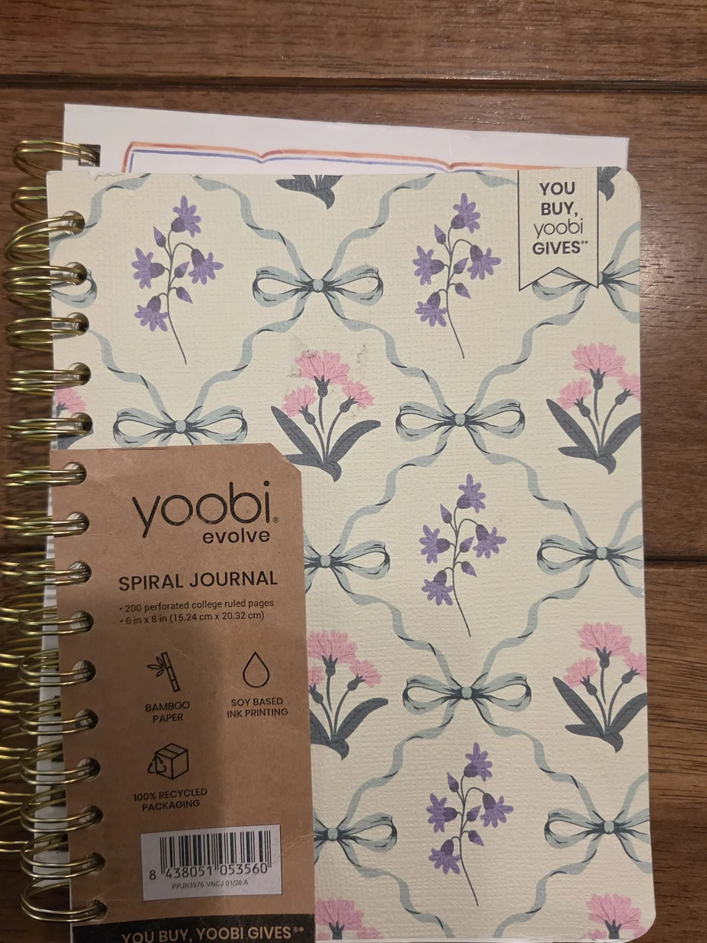 Floral Set Of Spiral Note Books